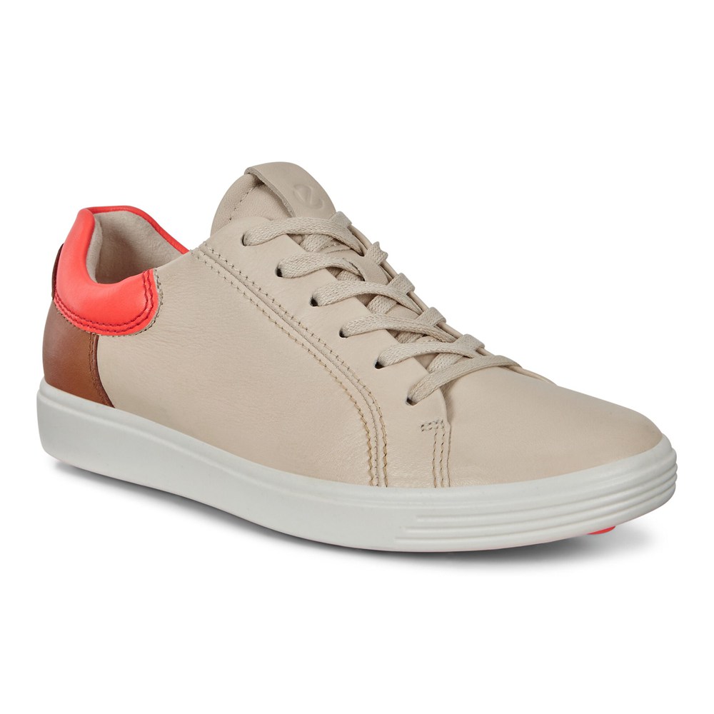 ECCO Womens Sneakers Beige - Soft 7 Street - VBK-682415